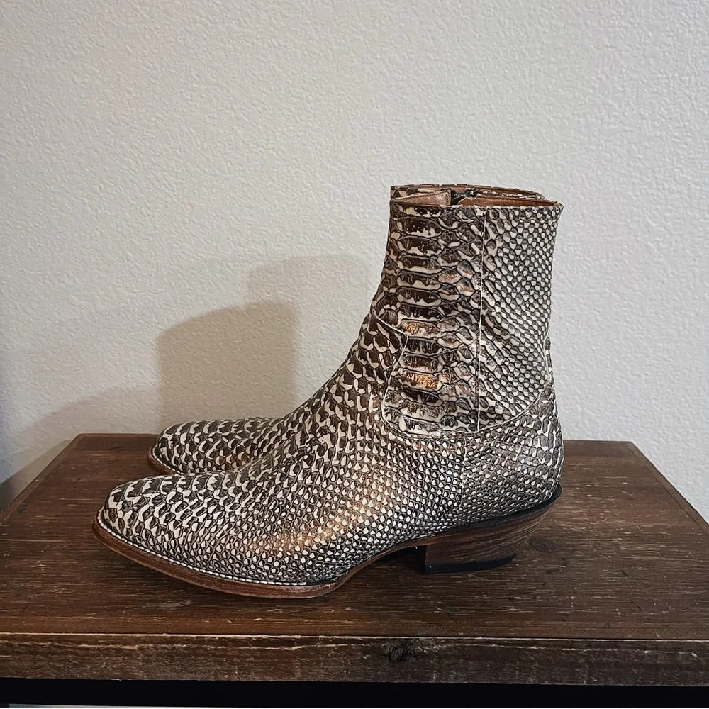 Men’s Python Boots - Picture 3 of 4